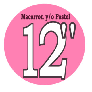 12" Macarron y/o Pastel