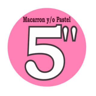 5" Macarron y/o Pastel