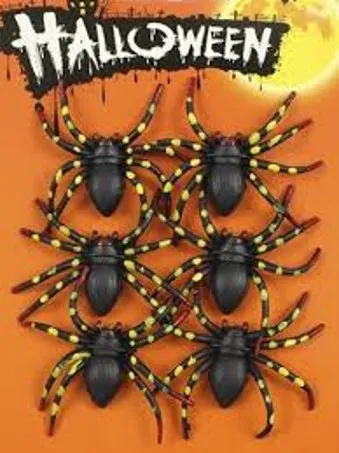 SET DE ARAÑA 6 PIEZAS PFM-24557 HALLOWEEN