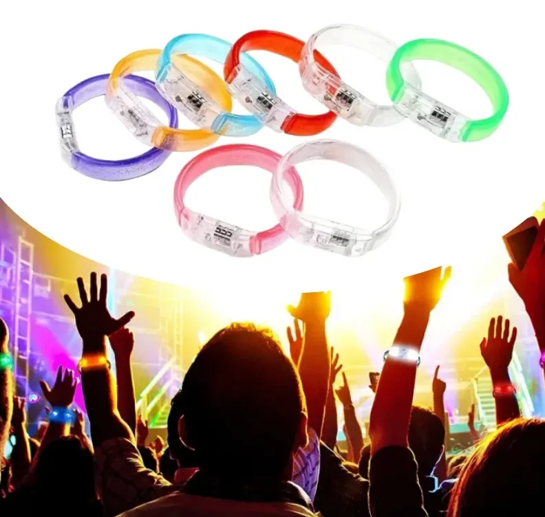 Foto 2 de BRAZALETE LUMINOSO LED DE COLOR AMARILLO