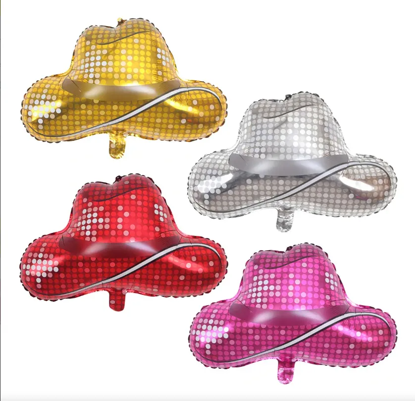 GLOBOS  METALICOS SOMBRERO VAQUERO