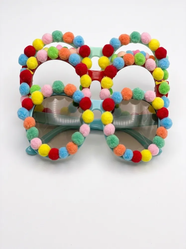 LENTES DE POMPONES DE COLORES PFM-18221403