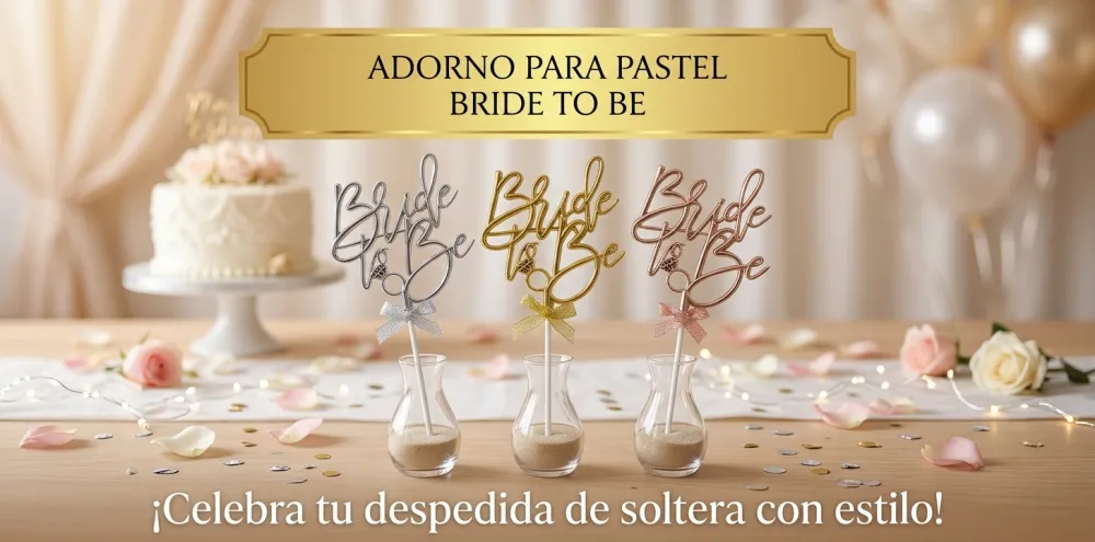 CAKE TOPPERS "BRIDE TO BE"