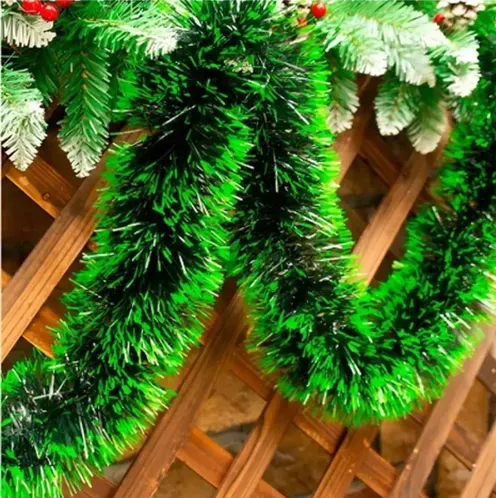 GUIRNALDA DE NAVIDAD BORDES VERDE CLARO 10MX9CM