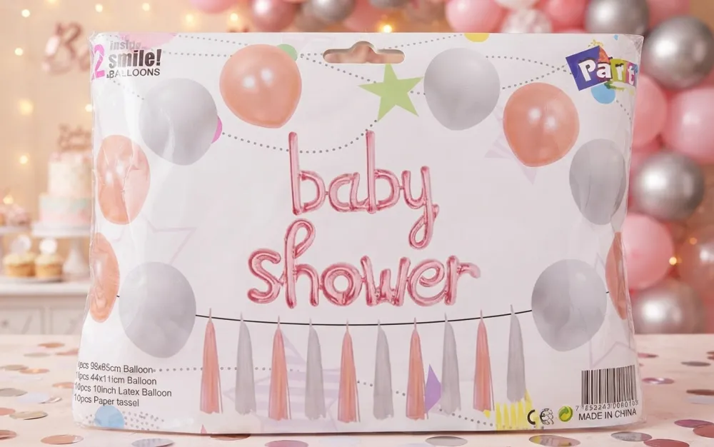 KIT DE DECORACION PARA BABY SHOWER
