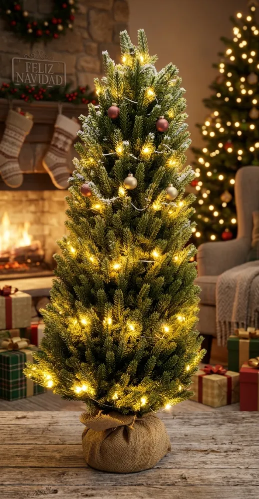 MINI ARBOL DE NAVIDAD LED DE 75CM DE ALTO