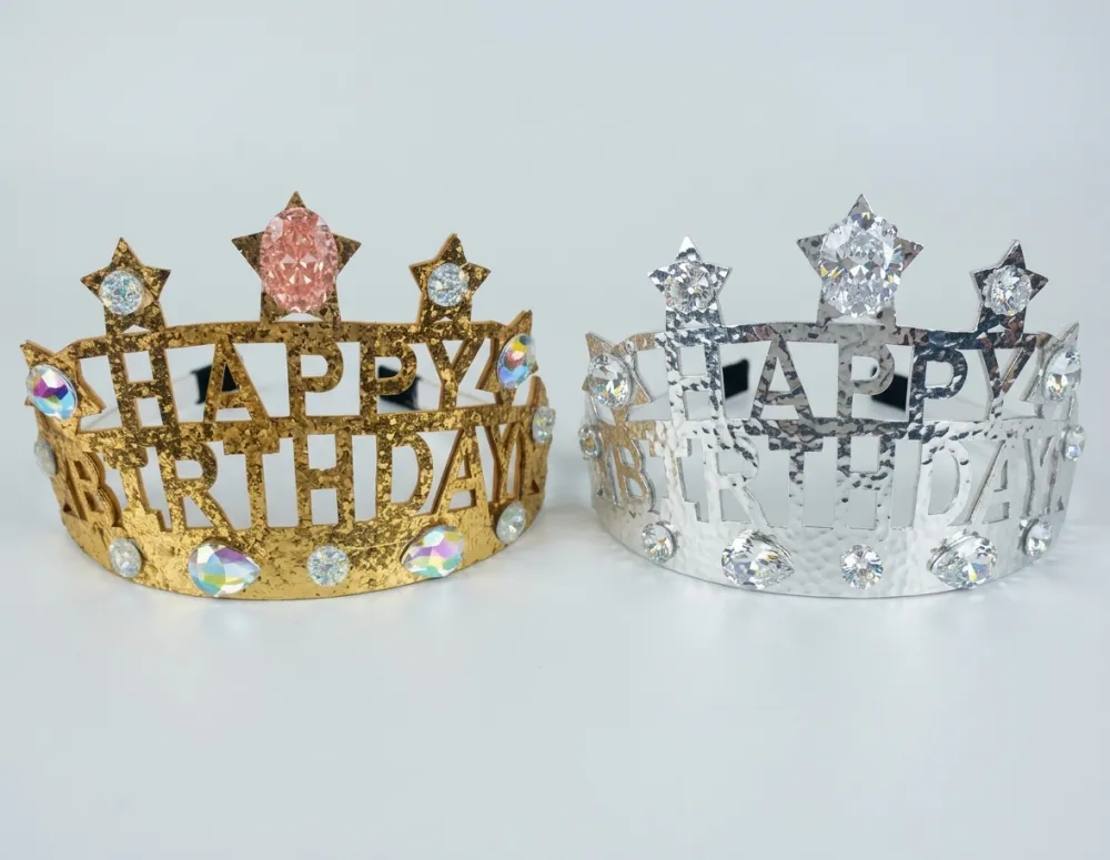 CORONA HAPPY BIRTHDAY CON ESTRELLA Y PIEDRAS DDM-414