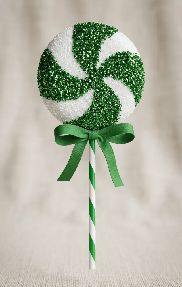 BASTON DE CARAMELO NAVIDEÑO DE 10X25CM