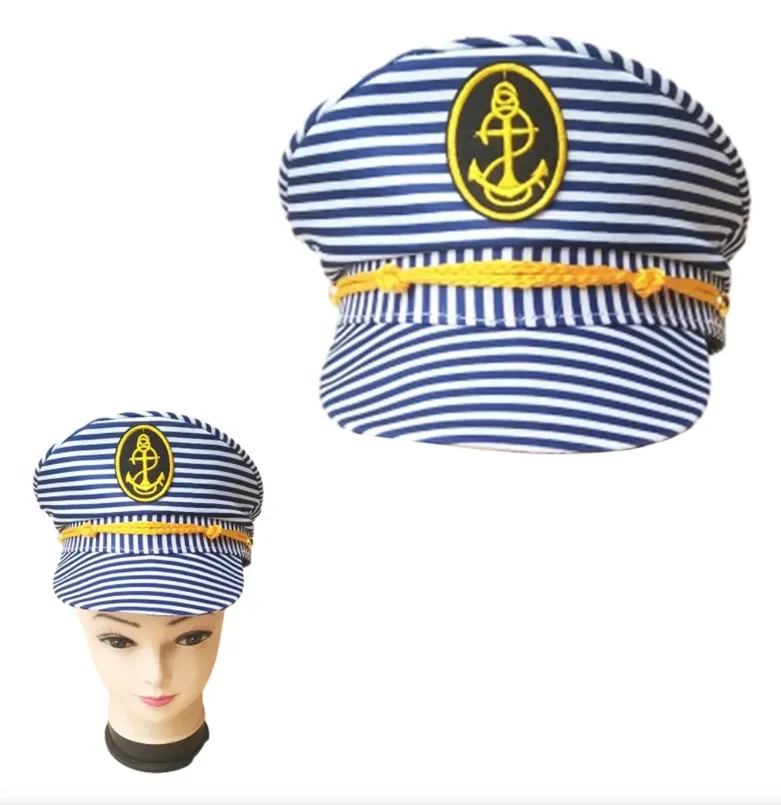 SOMBRERO MARINERO DE RAYAS BLANCA/AZUL PFM-13251815