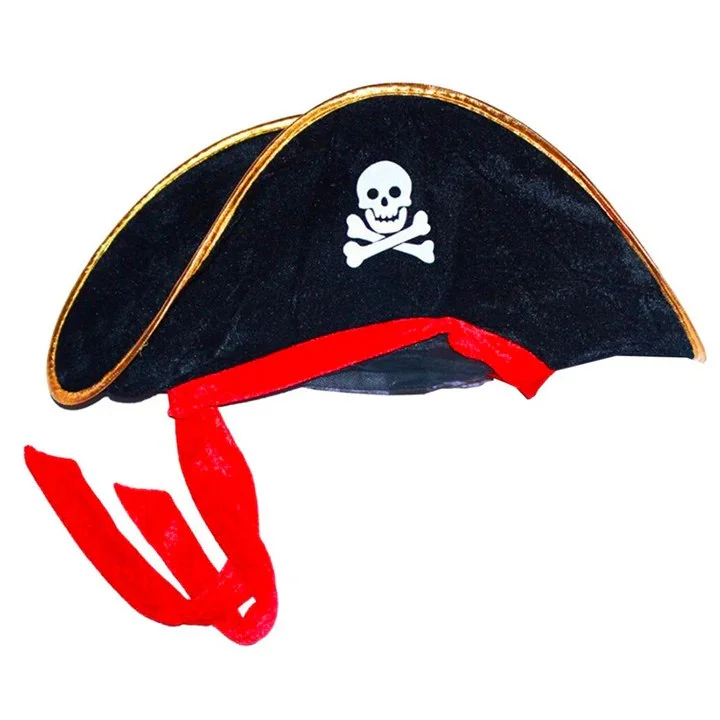 SOMBRERO PIRATA CON TIRA ROJA SBR-95 FU-113 GUI-6