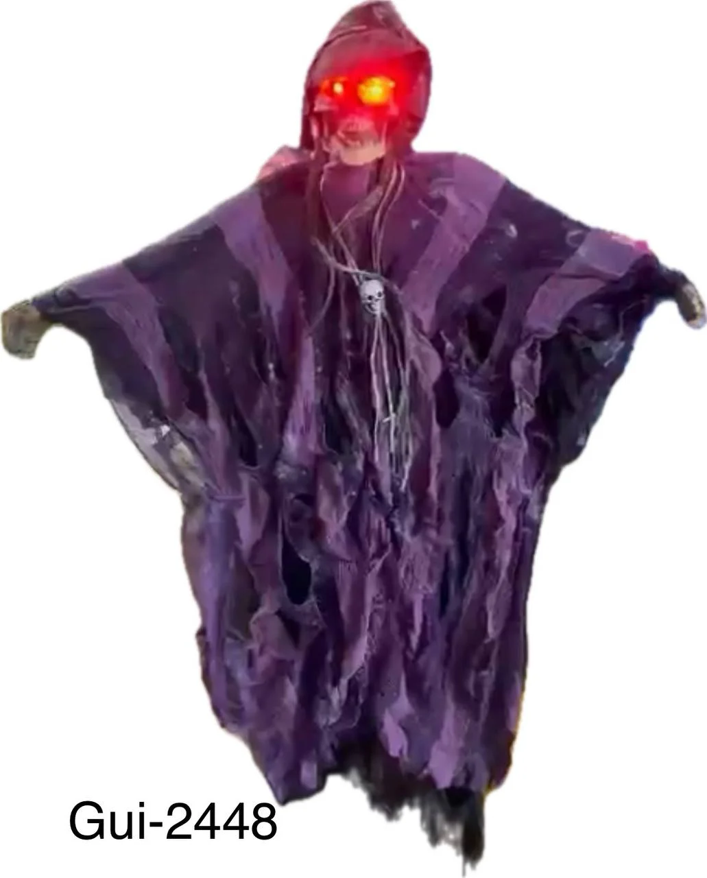 BRUJA ESQUELETO CHICO HALLOWEEN GUI-2448 CON LUZ Y SONIDO