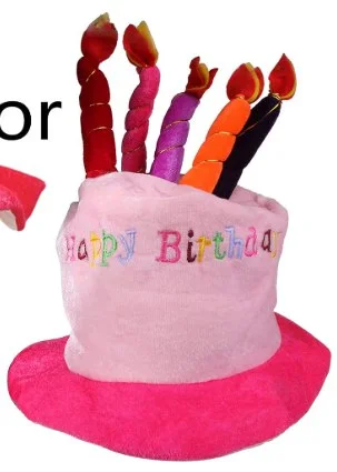 SOMBRERO FELIZ CUMPLEAÑOS CON VELAS PFM-12181 PFM-12185