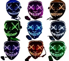 MASCARA LED LA PURGA HALLOWEEN 7004 SSMJ-1