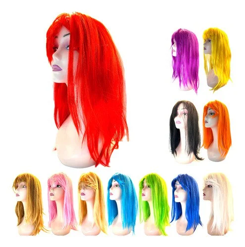 PELUCA LARGA LISA COLORES PLC158 BT-JF002N A- 800 JF010 JF264A PLC-168 JF-91  PLC-162 80226