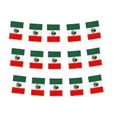 MINI BANDERITAS  BANDERIN TRICOLOR MEXICANO PATRIO CQ-AA D-002 PFM-240031               D-002