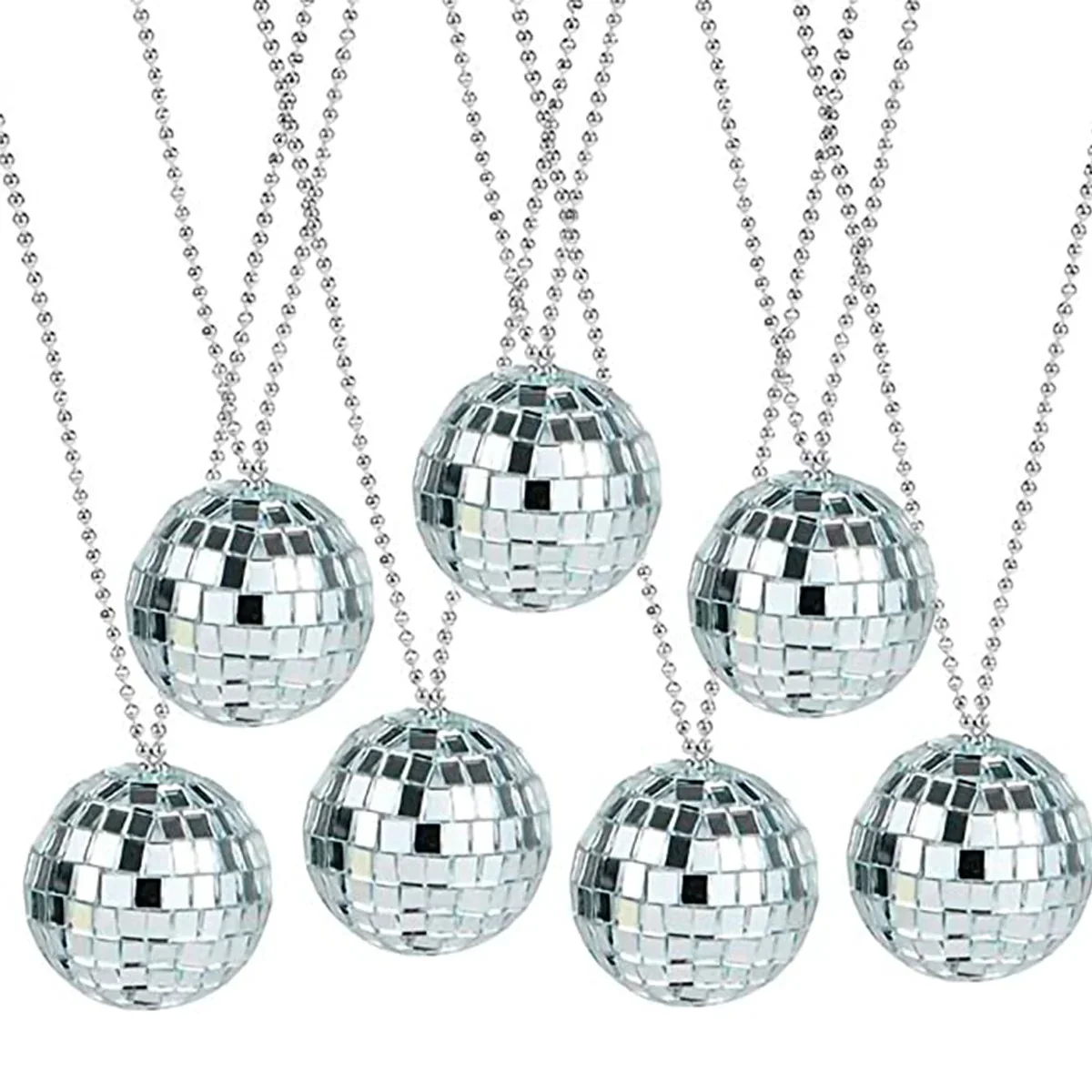 COLLAR BOLA DISCO PLATA CLLR-004