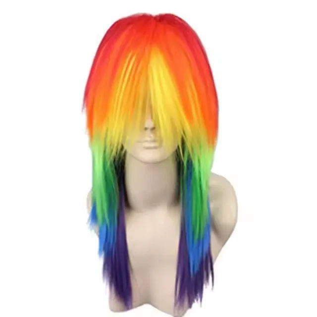 PELUCA LARGA COLORES ARCOIRIS GUI-1666