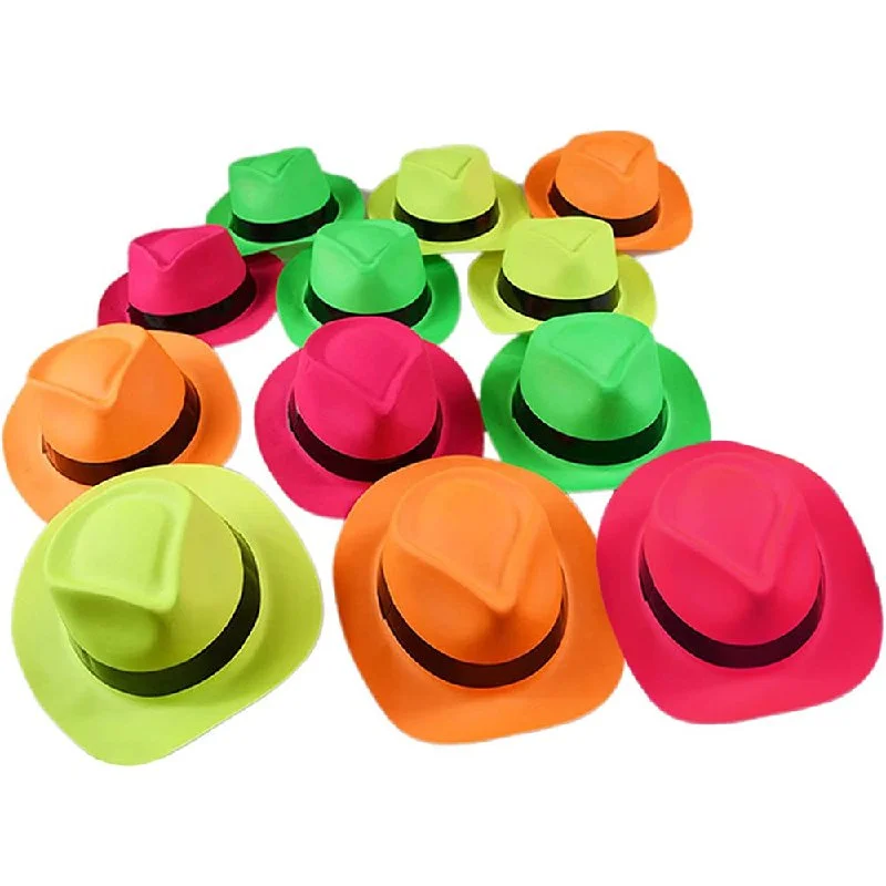 Foto 2 de SOMBRERO TEJANO PLASTICO FOSFORILOCO LISO PFM-1675107 PFM-251815 PFM-25181