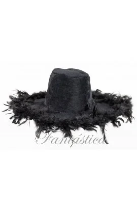 SOMBRERO CATRINA CON PLUMA SBR-W-10