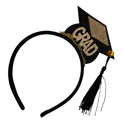 DIADEMA GRADUACION GORRITO CON DORADO P-2627