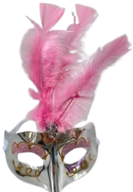 ANTIFAZ CON PLUMA EN MEDIO SENCILLO WJ-361 ATF-041