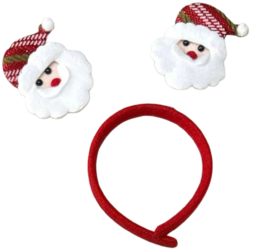 DIADEMA NAVIDAD CON MUÑECO SIN LUZ NAVIDAD PFM-38