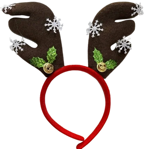 DIADEMA RENO CAFE CON COPO PFM-42 NAVIDAD