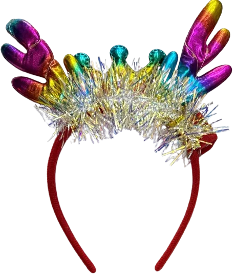DIADEMA RENO COLORIDO CON LUZ BT-S2011 NAVIDAD