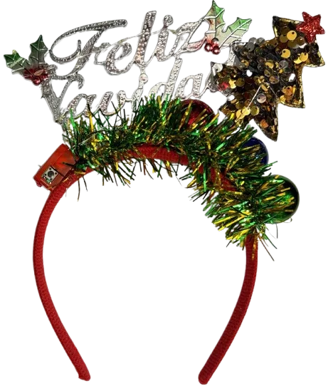 DIADEMA FELIZ NAVIDAD CON LUZ M-1289