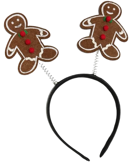 DIADEMA MUÑECO GALLETA NAVIDAD DDM-S-035