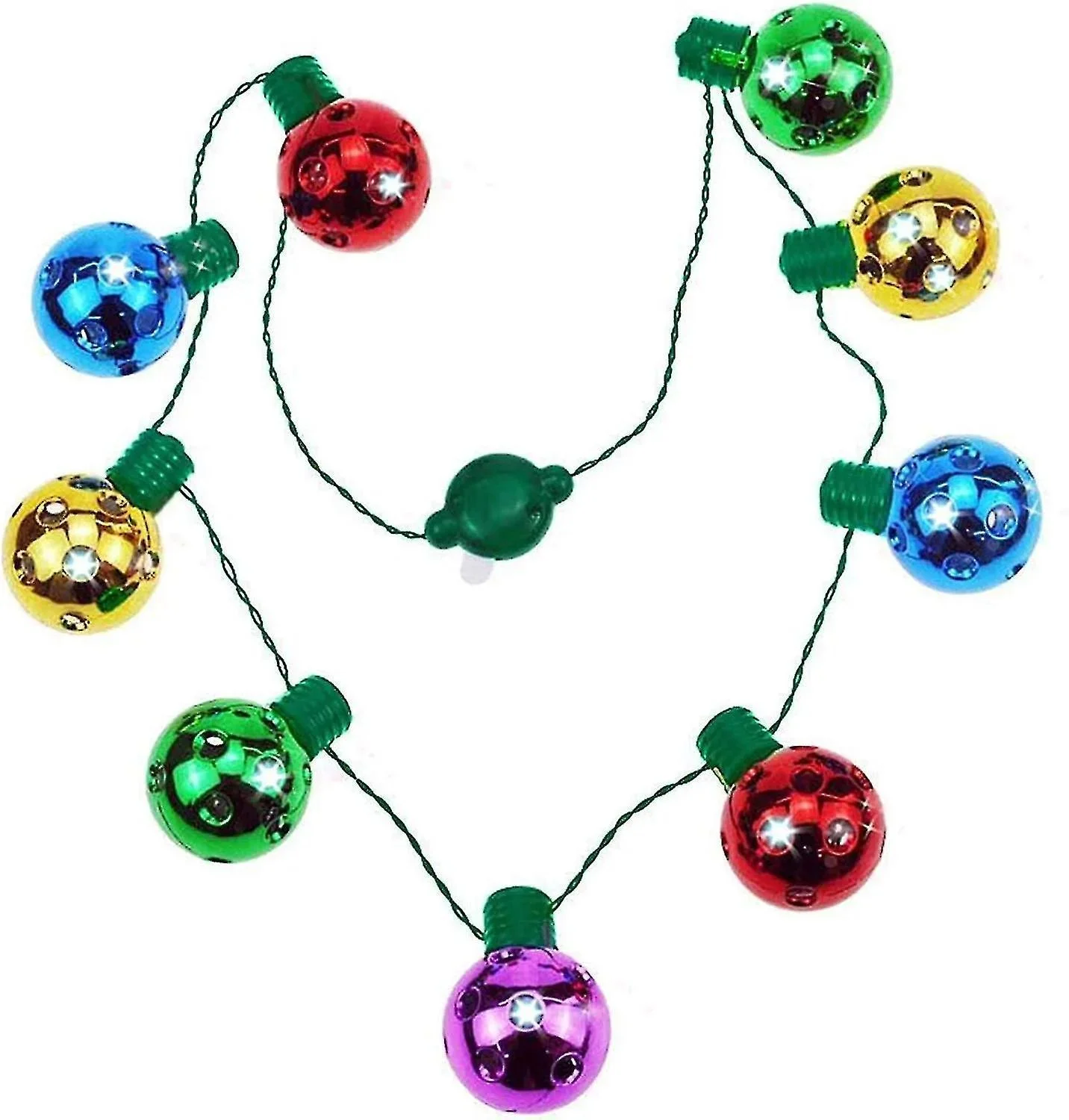 COLLAR LED NAVIDAD ESFERA CON LUZ BT-1228