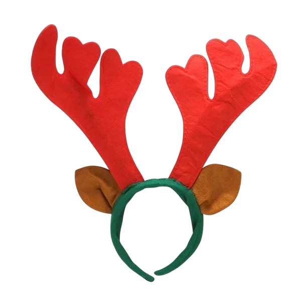 DIADEMA RENO FIELTRO CAFE NAVIDAD FU-108