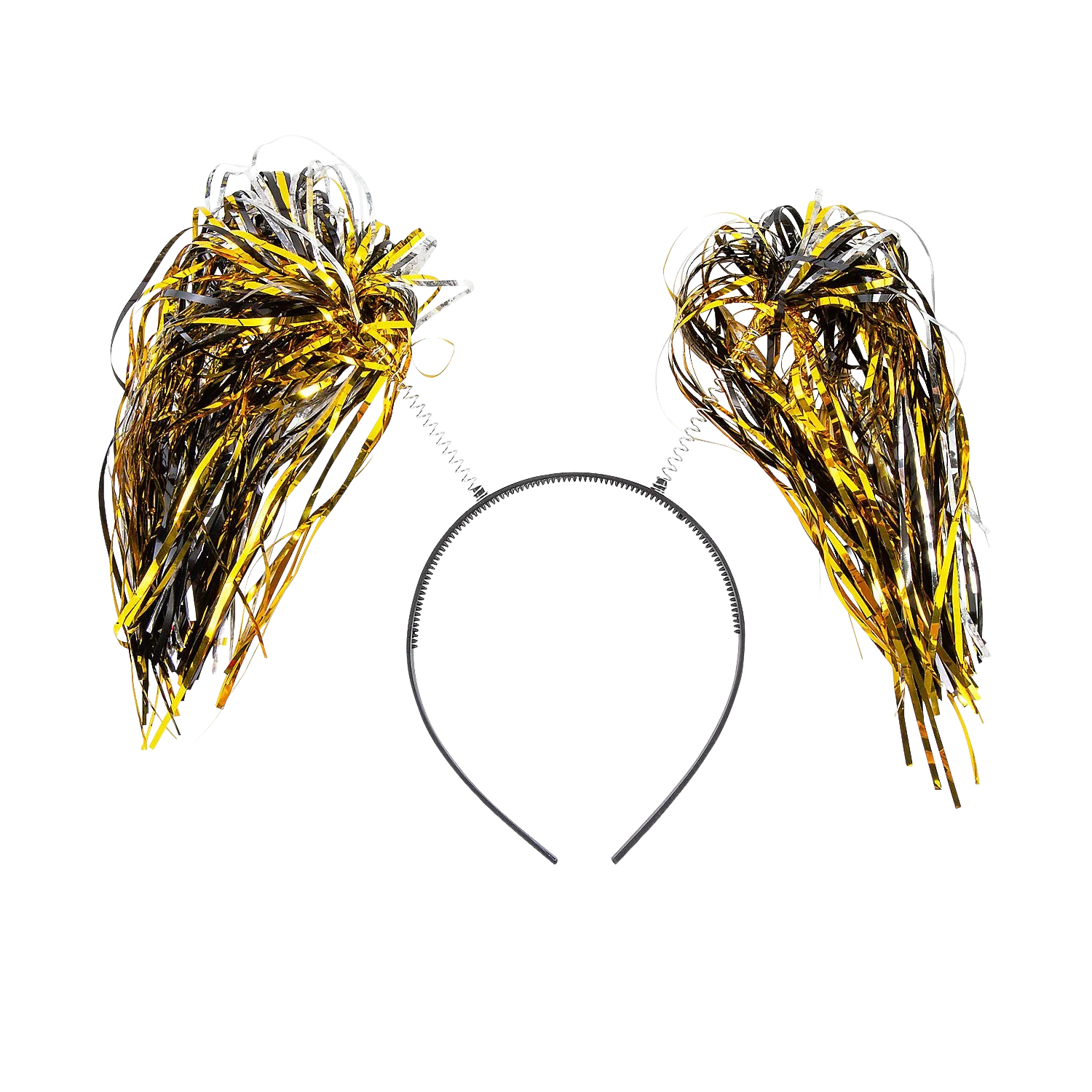 DIADEMA COLITA MECHUDO ORO/NEGRO DMM-BY028 XN-348