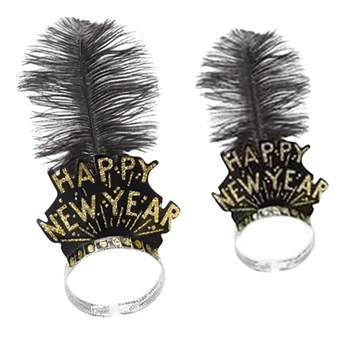 Foto 2 de CORONA CON PLUMA HAPPY NEW YEAR BT-1383