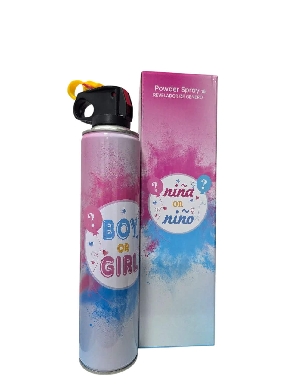 EXTINTOR DE REVELACION DE SEXO NIÑA O NIÑO 500 GRS