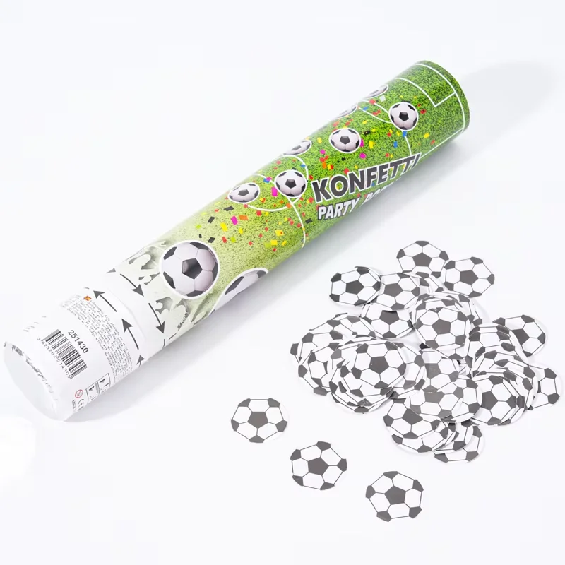 PARTY POPPER Y/O CAÑON CHICO 30 CM FUTBOL