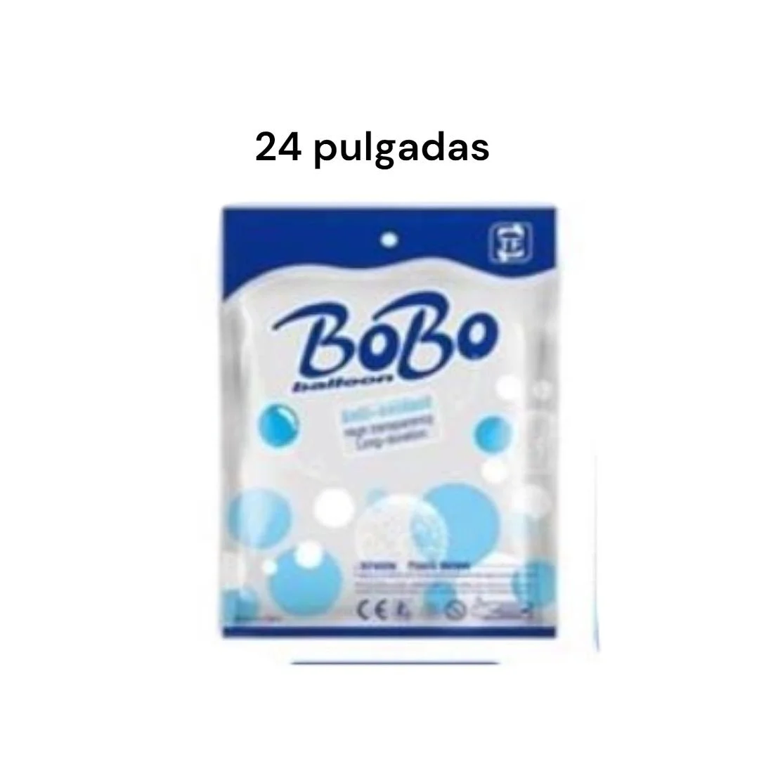 PAQUETE GLOBO PVC 24" PRE-ESTIRADA 50 PZA BURBUJAS