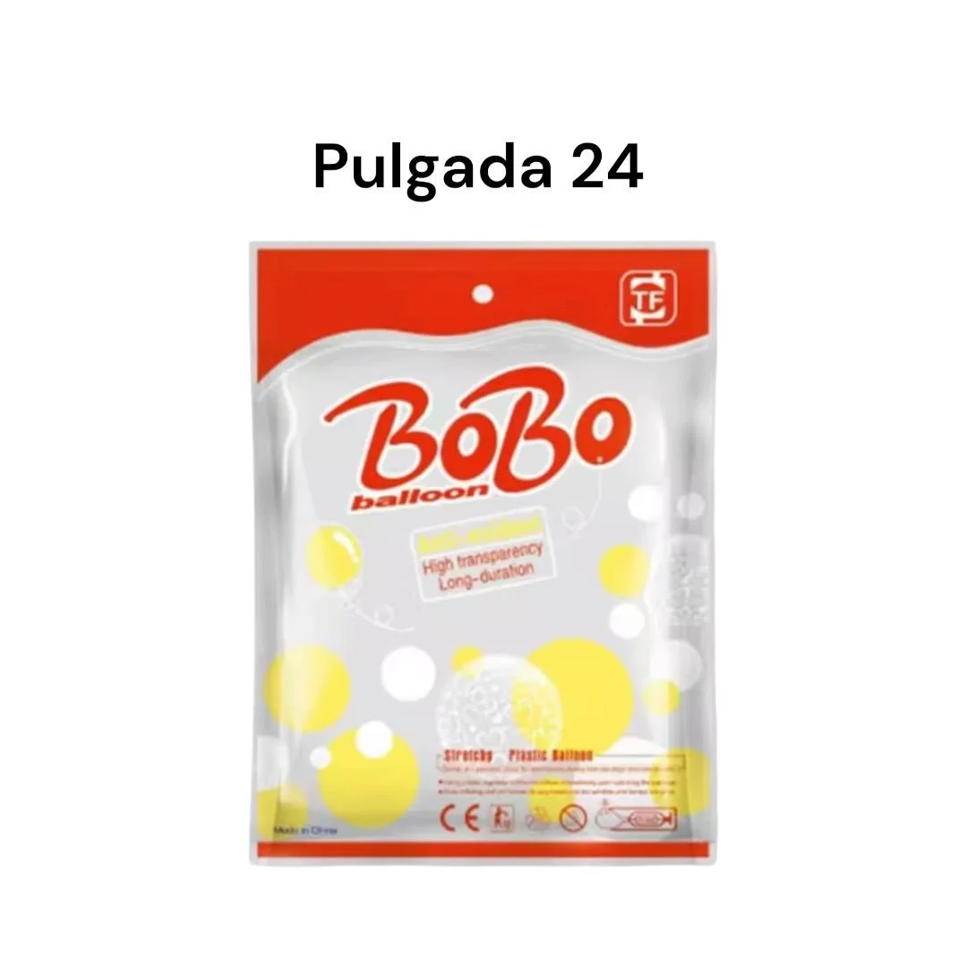 PAQUETE GLOBO PVC 24" 50 PIEZAS BURBUJAS