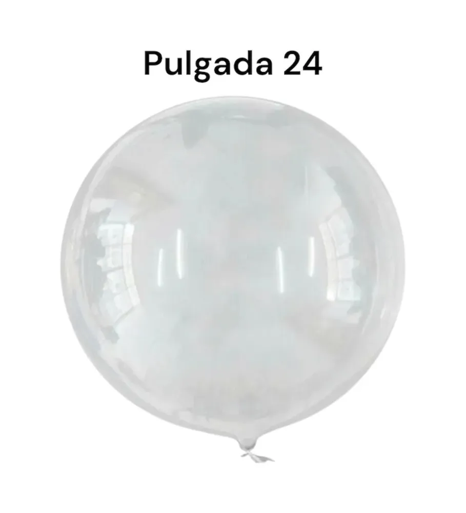 Foto 2 de PAQUETE GLOBO PVC 24" 50 PIEZAS BURBUJAS