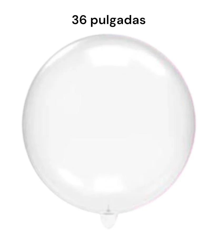 GLOBO PVC 32" Y 36" 1 PIEZA BURBUJAS