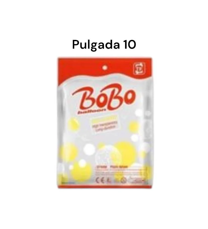 PAQUETE GLOBO PVC 10" 50 PIEZAS BURBUJAS