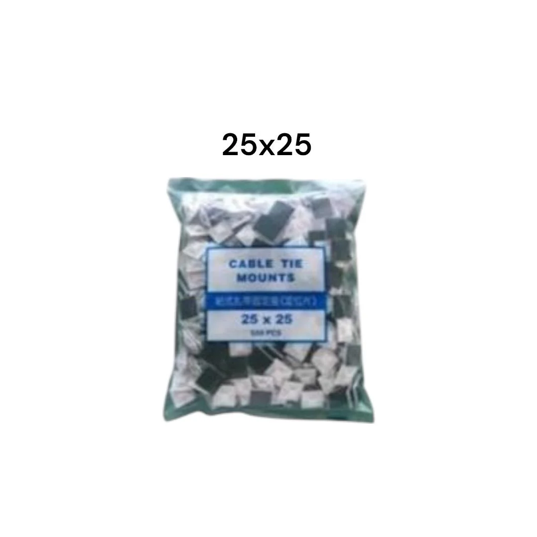 COSTAL BASE DE PLASTCO CON PEGAMENTO/PEGOTE 25*25 500PZAS