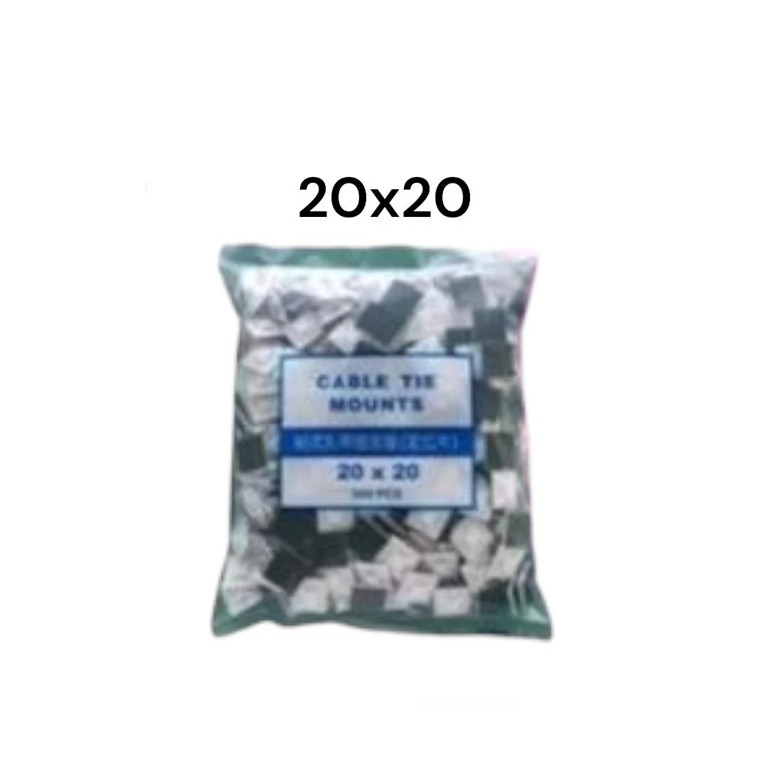 COSTAL BASE DE PLASTCO CON PEGAMENTO/PEGOSTE 20*20 500PZAS