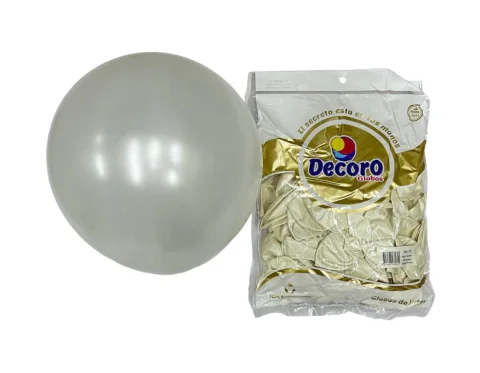 DECORO   BLANCO PERLA 12"X100 PZA HIGH FASHION 2.8 GR