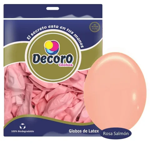 DECORO  M6 - ROSA SALMON 12"X100 PZAS 