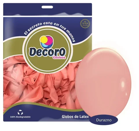 DECORO  F10-DURAZNO 12"X100 PZAS 