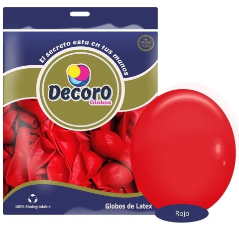 DECORO  Y1 - ROJO 12"X100 PZAS 