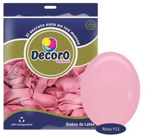 DECORO  Y11 - ROSA  12"X100 PZAS 