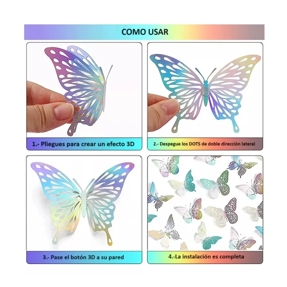 Foto 2 de MARIPOSAS DECORATIVAS BT-1276 BT-1274
