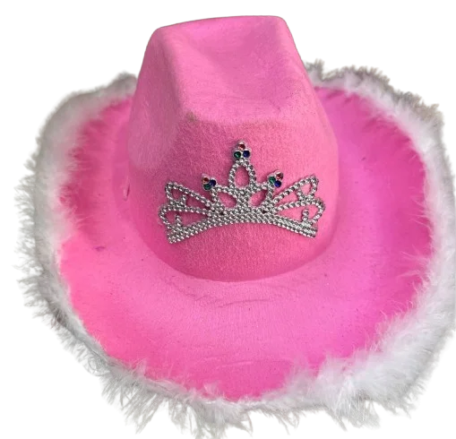 Foto 3 de SOMBRERO TEJANO BORDE DE LENTEJUELAS Y BORDE PLUMAS CON CORONA SBR186 PFM-15731 PFM-15732 PFM-12183